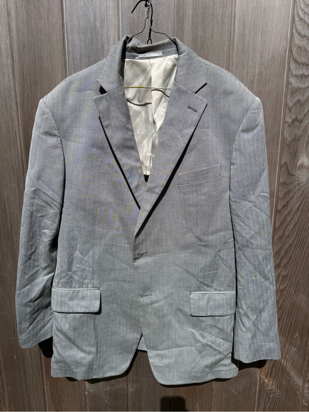 Gray Men’s Two-Button Blazer